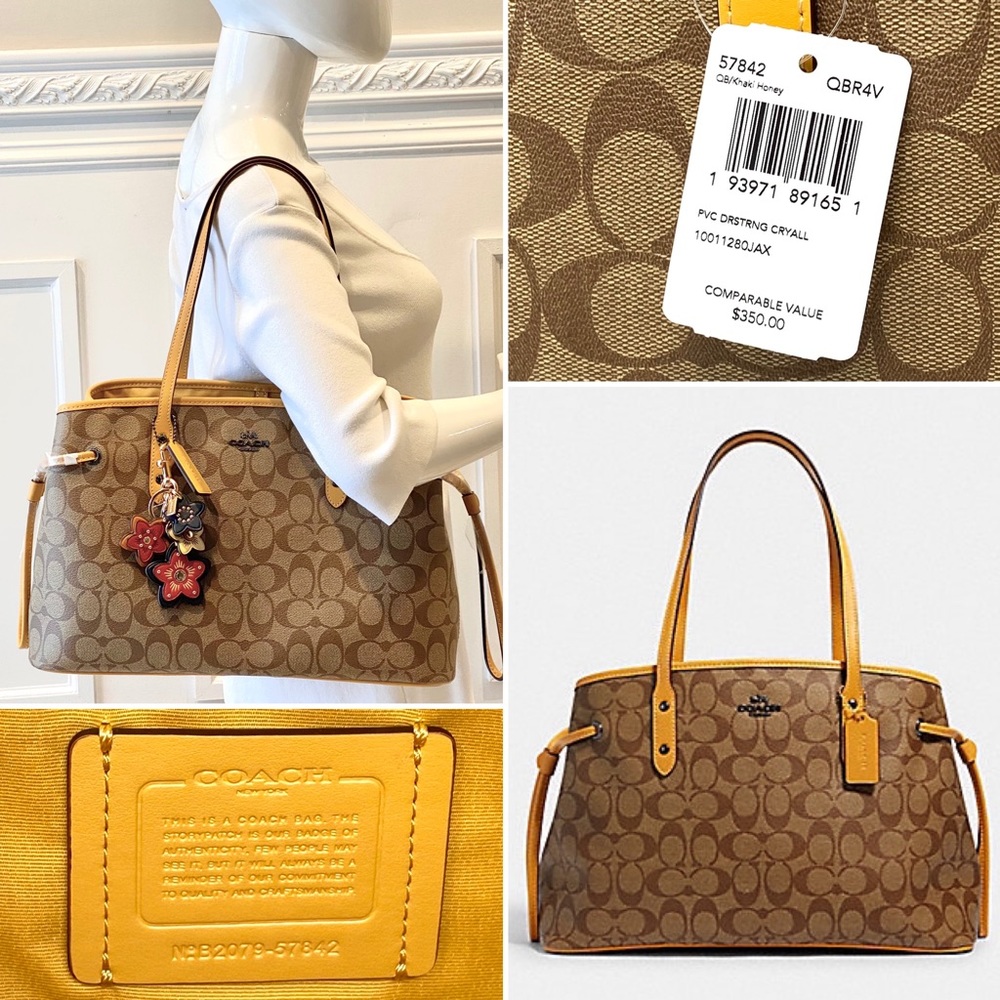 NWT Coach Carryall & Purse Charm - Picture 7 of 8